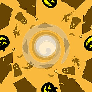 Halloween Infinite pattern background