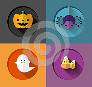 Halloween Inspired flat iIllustrations