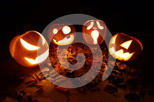 Halloween Jack-o-Lantern Pumpkins