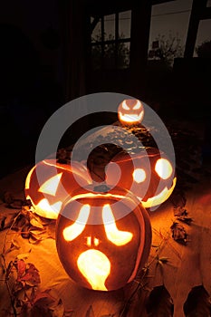 Halloween Jack-o-Lantern Pumpkins