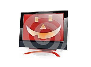 Halloween lcd monitor