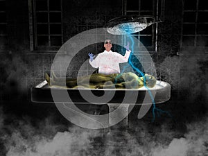 Halloween Mad Scientist Frankenstein Monster photo