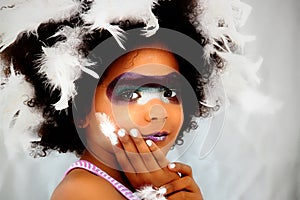 Halloween or Mardi Gras Costume Concept