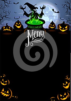 Halloween Menu Template