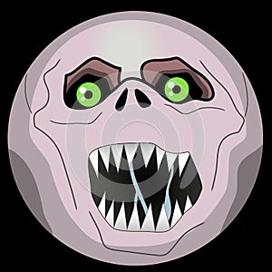 Halloween Monster Faces emoji smiley ghoul