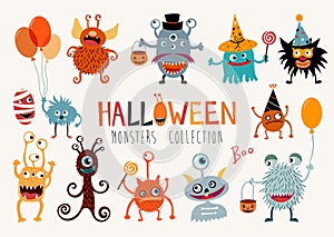 Halloween monsters collection