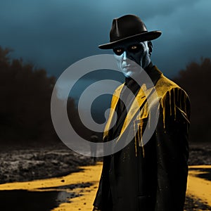 Blue-eyed Man In A Dark Suit: A Watchmen Inspired Pop Culture Mashup photo