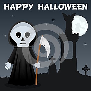 Halloween Necropolis and Grim Reaper