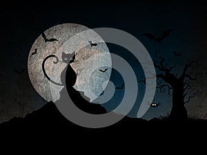 Halloween night background