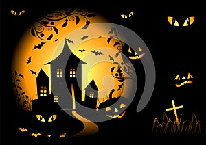 Halloween night background