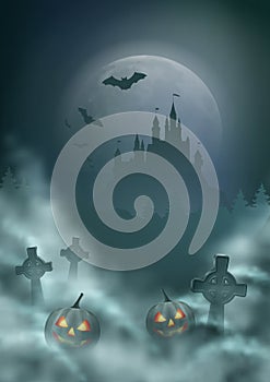 Halloween Night Scene