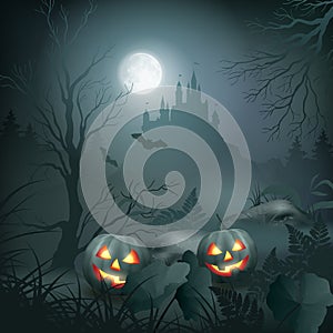 Halloween Night Scene