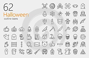 Halloween outline iconset