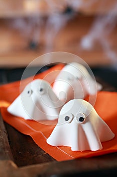 Halloween party decorations from dough