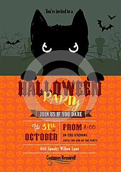 Halloween party invitation