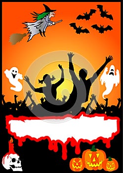 Halloween Party Placard