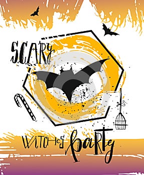 Halloween party poster