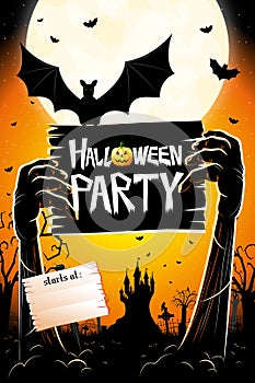 Halloween party poster/ banner