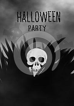 Halloween party poster concept design