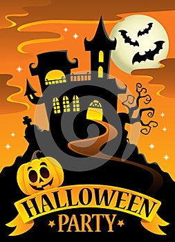 Halloween party sign theme image 8