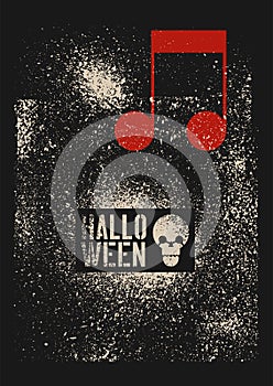 Halloween Party typographical vintage stencil spray grunge style poster. Retro vector illustration.