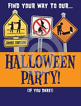 Halloween Party Vector Template