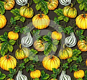 Halloween patterns. kurbis pumpkin seamless design