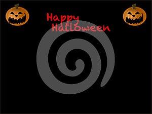 Halloween postcard with space for text
