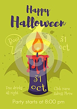 Halloween poster design template