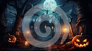 Halloween posters set  illustration