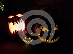 Halloween pumkin carving photo