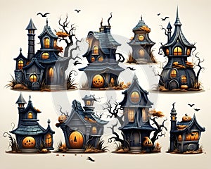 halloween pumpkin 3d object background illustration orange celebration holiday generative Ai