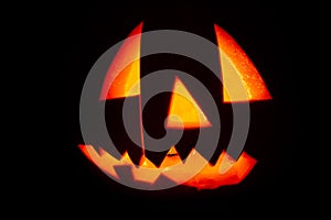 Halloween pumpkin as background