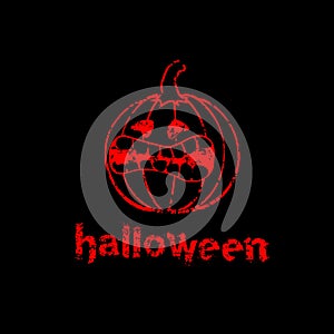 Halloween pumpkin background photo