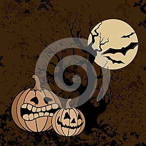 Halloween pumpkin background photo