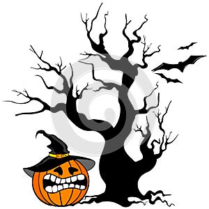 Halloween pumpkin background photo