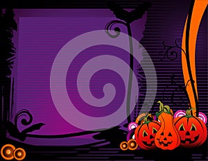 Halloween pumpkin banner