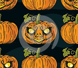 Halloween Pumpkin Face Flier photo