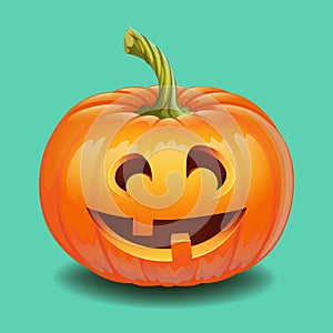 Halloween pumpkin face - funny smile Jack o lantern