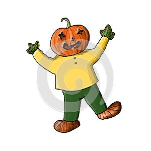 Halloween pumpkin figure