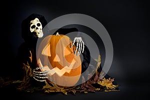 Halloween Pumpkin & Ghoul photo
