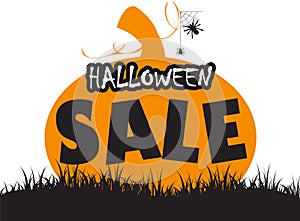 Halloween pumpkin with happy sale design