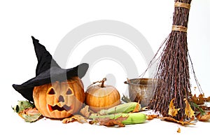 Halloween pumpkin, hat