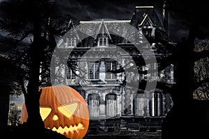 Halloween Pumpkin, Haunted House, Scary Forest