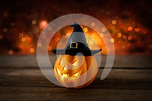 Halloween pumpkin head jack lantern