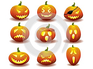 Halloween pumpkin icons