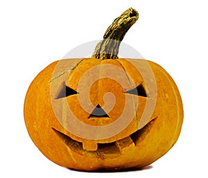 Halloween pumpkin isolated on white