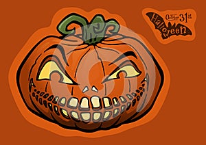 Halloween pumpkin, jack-o-lantern