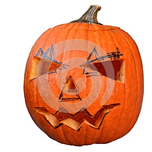 Halloween pumpkin (Jack-o'-lantern).