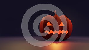 Halloween pumpkin with night light